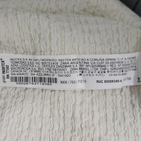 Zara Girls Cream Cross-Front Tank, Size  8/9 ~ NWT - Picture 4 of 6